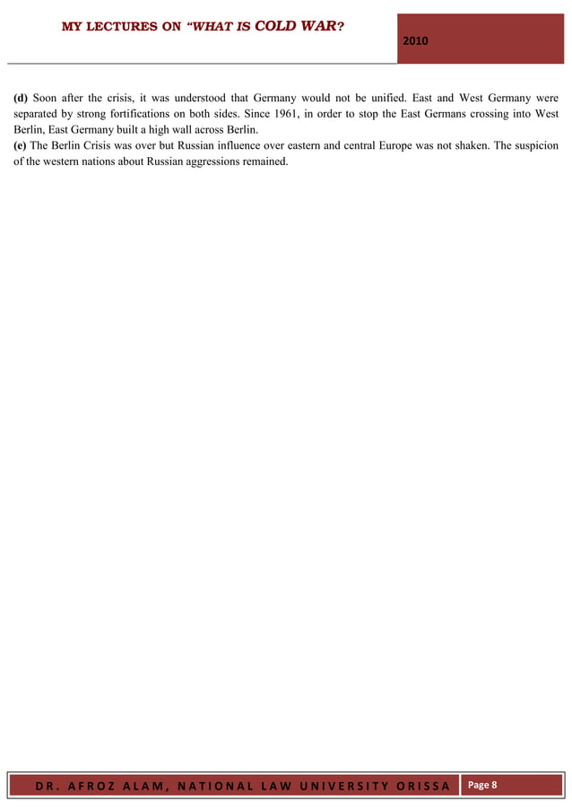 My Lecture One On What Is Cold War PDF My lecture one on what is cold war pdf