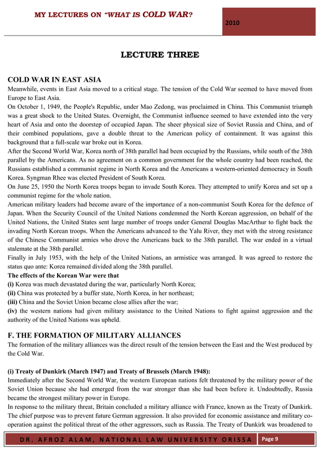 My Lecture One On What Is Cold War PDF My lecture one on what is cold war pdf
