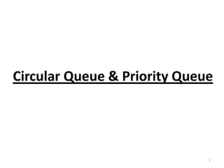 Circular Queue & Priority Queue

1

 
