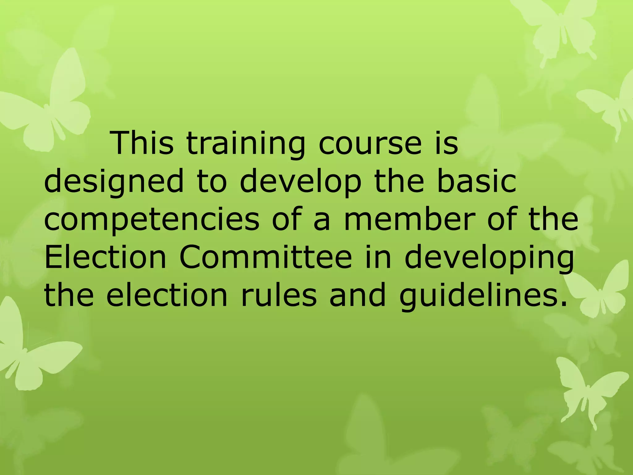 Rules Formulation Lecture for Cooperatives | PPT