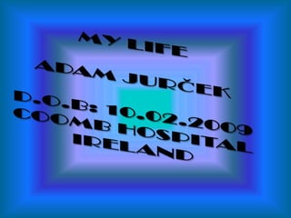 MY LIFEADAM JURČEKD.O.B: 10.02.2009COOMB HOSPITALIRELAND 