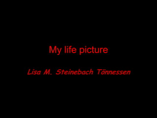 My lifepicture Lisa M. SteinebachTönnessen 