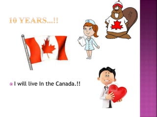  I will live In the Canada.!!
 