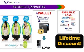 Lifetime
Discount!
vWALLET AVAILABLE
LOAD
INVENTORY
LOAD
A SUBSIDIARY OF
PRODUCTS/SERVICES
 