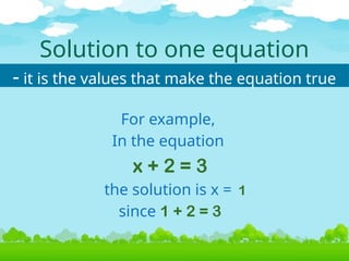 MY LINEAR EQUATION PPT.pptx. Solving of linear equation | PPTX
