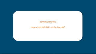 How to Update Listings with a Bulk Upload
Step 4: After you fill in
the details on the excel,
click on upload file to
Upload your listings in
bulk
 