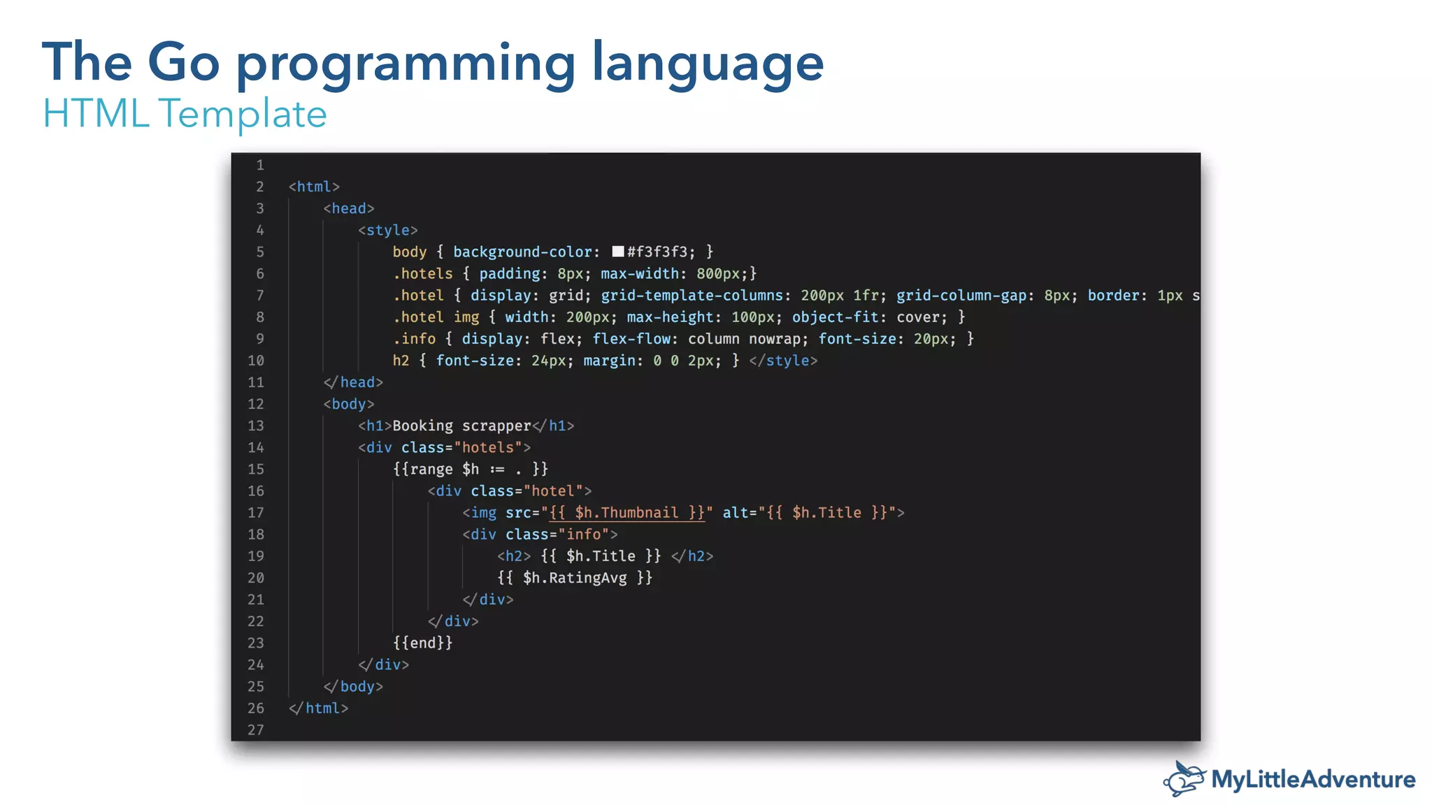 The Go programming language - Intro by MyLittleAdventure | PPT
