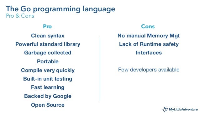 The Go programming language - Intro by MyLittleAdventure