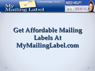 Get Affordable Mailing Labels At MyMailingLabel.com 