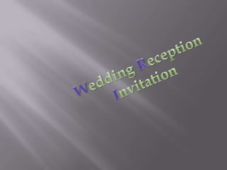 My marriage invitation