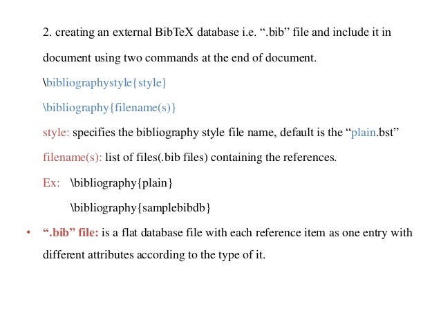 Bibliography style file thesis