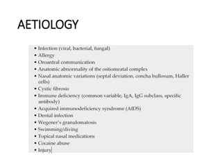AETIOLOGY
 