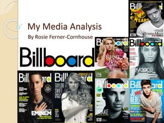 My Media Analysis 
By Rosie Ferner-Cornhouse 
 