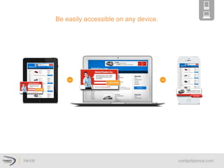 Be  easily  accessible  on  any  device.  
 