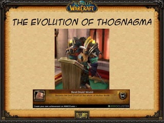 The evolution of thognagma

 