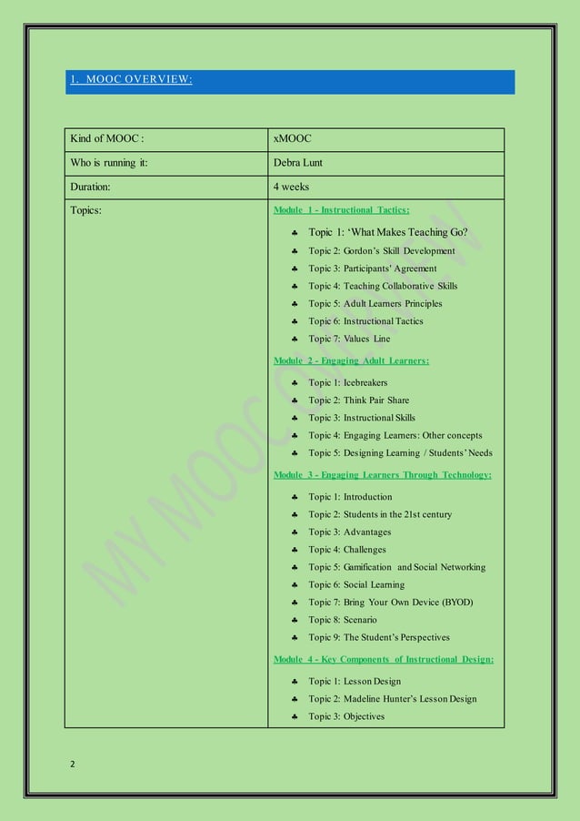 My mooc overview | DOCX