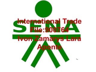 International Trade
File:900764
Ivon Zamarys Lara
Aponte
 