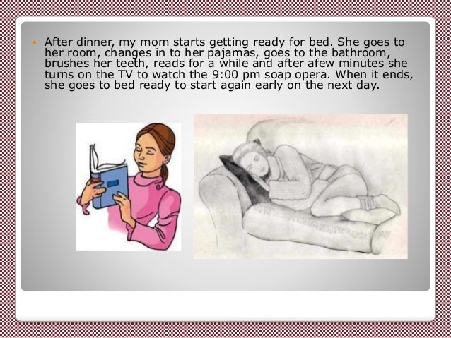 My daily routine paragraph picture