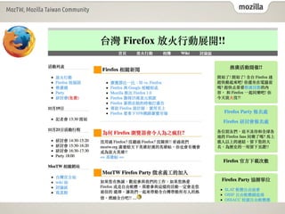 mozilla
MozTW, Mozilla Taiwan Community
 