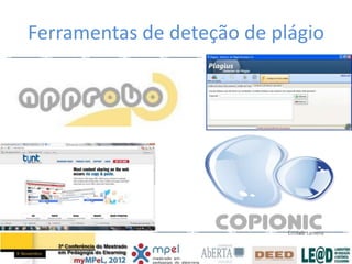 Ferramentas de deteção de plágio
 