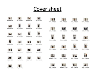 Cover sheet
 