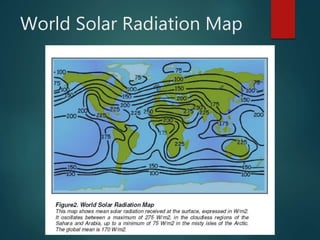 World Solar Radiation Map
 