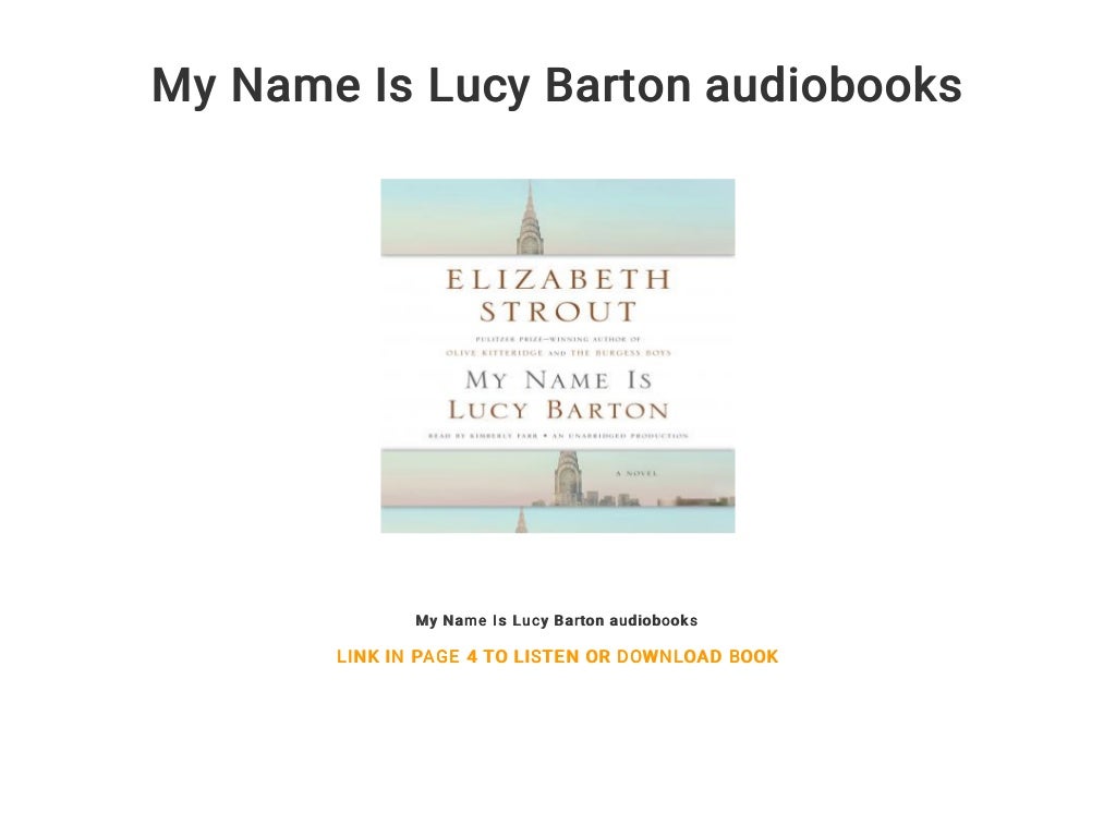 book my name is lucy barton