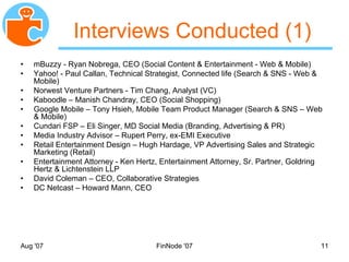 MyNet Social Networking Backupslides Nov 2007