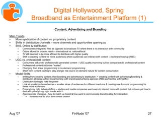 MyNet Social Networking Backupslides Nov 2007
