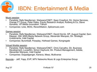 MyNet Social Networking Backupslides Nov 2007