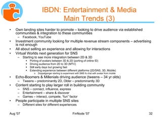 MyNet Social Networking Backupslides Nov 2007