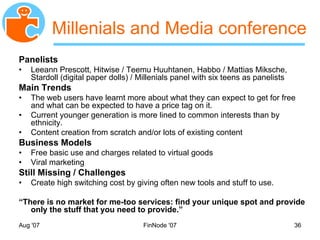 MyNet Social Networking Backupslides Nov 2007