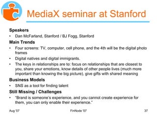 MyNet Social Networking Backupslides Nov 2007