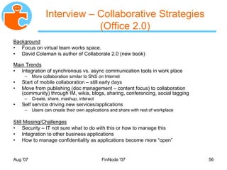 MyNet Social Networking Backupslides Nov 2007