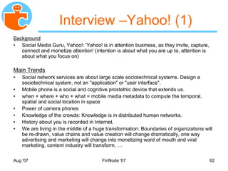 MyNet Social Networking Backupslides Nov 2007