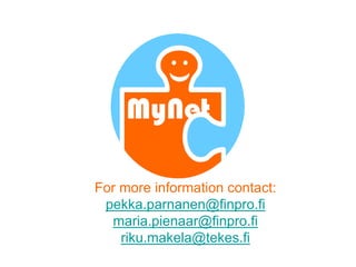 MyNet Social Networking Backupslides Nov 2007