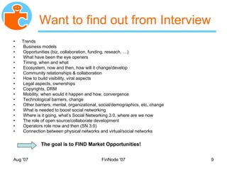 MyNet Social Networking Backupslides Nov 2007