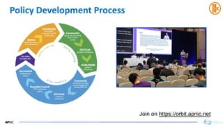13
Policy Development Process
13
APNIC 57 OPM
Join on https://orbit.apnic.net
 