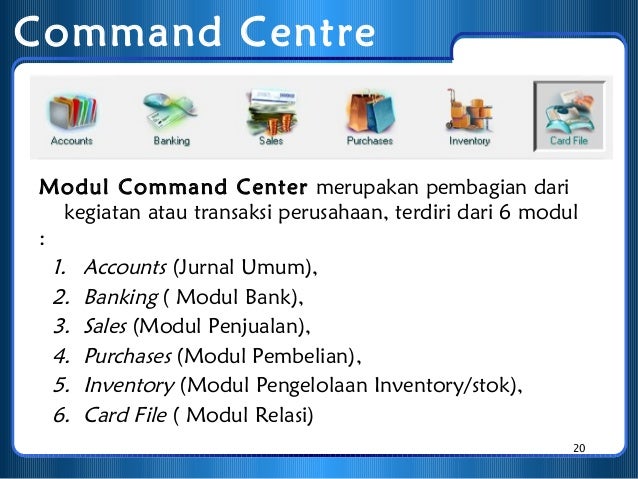 petunjuk operasi myob 18