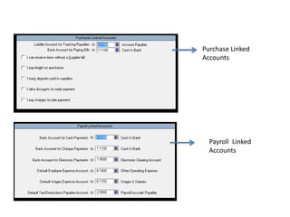 Purchase Linked
Accounts
Payroll Linked
Accounts
 