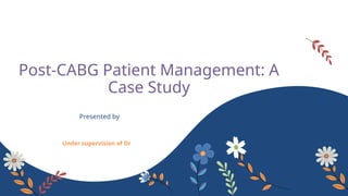 myocardial infarction case study presentation | PPTX