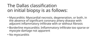 Myocarditis of the heart tissue in cardiology .pptx