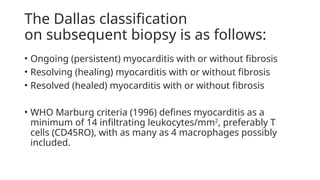 Myocarditis of the heart tissue in cardiology .pptx