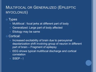 Myoclonus | PPTX