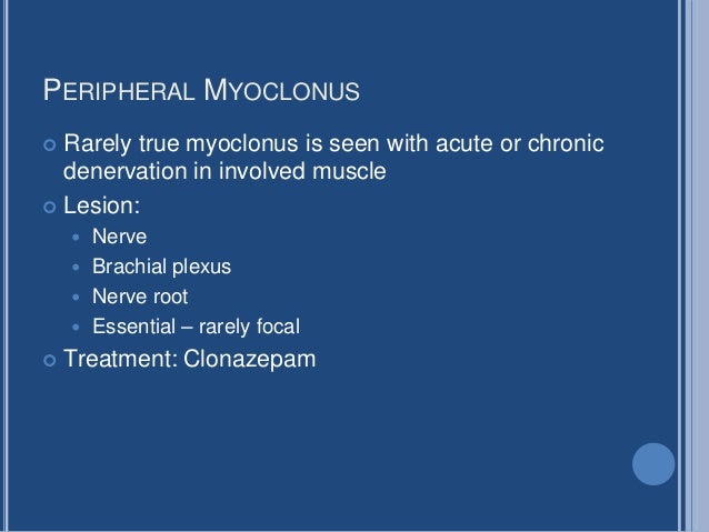 Myoclonus