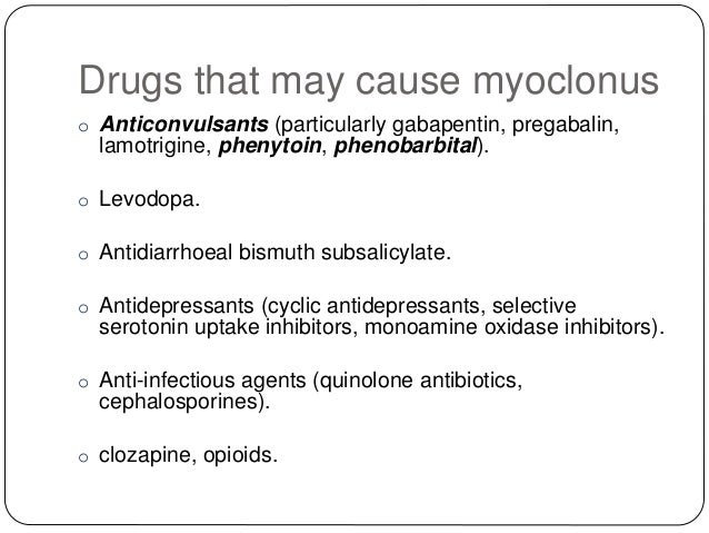 Myoclonus seizure