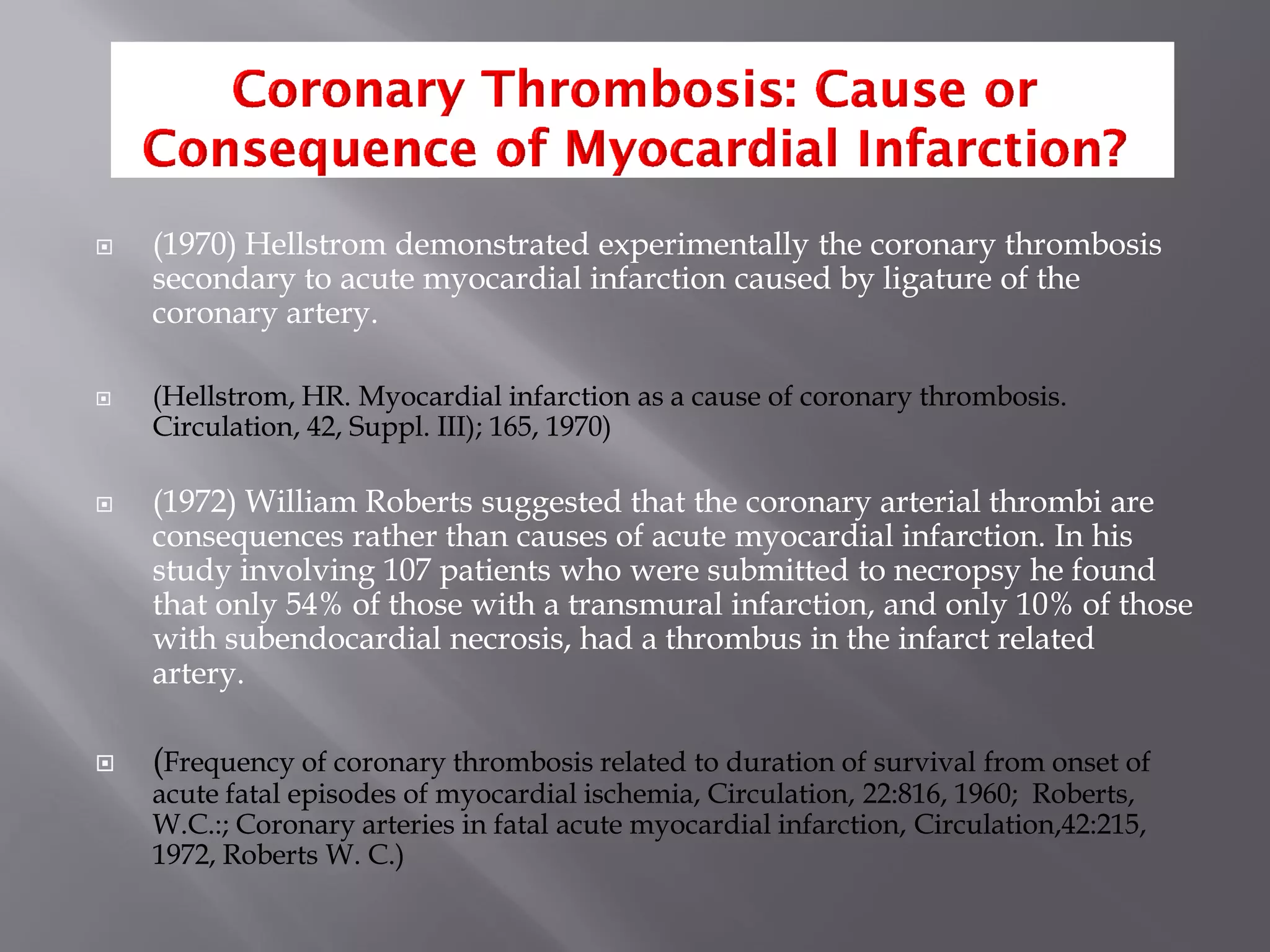 Myogenic Theory of Myocardial Infarction | PDF