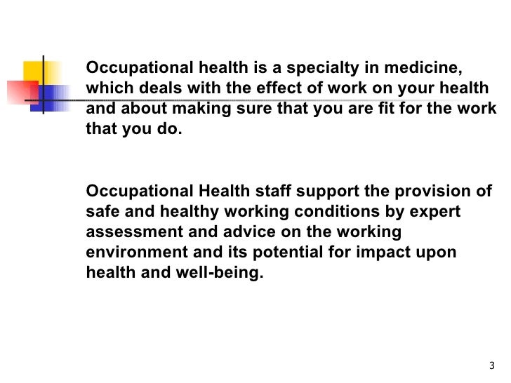 Occupational Health Basics