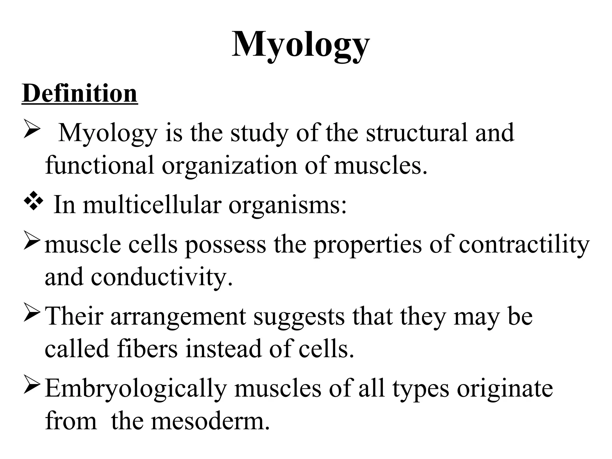 Myology | PPT