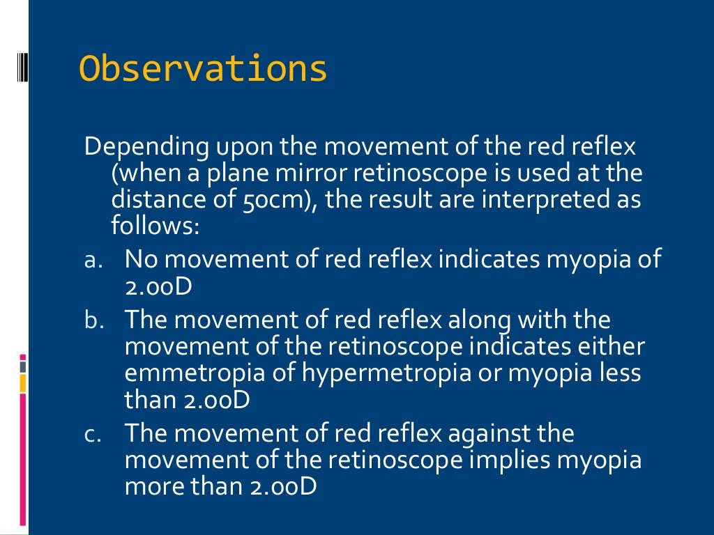 Retinoscopy